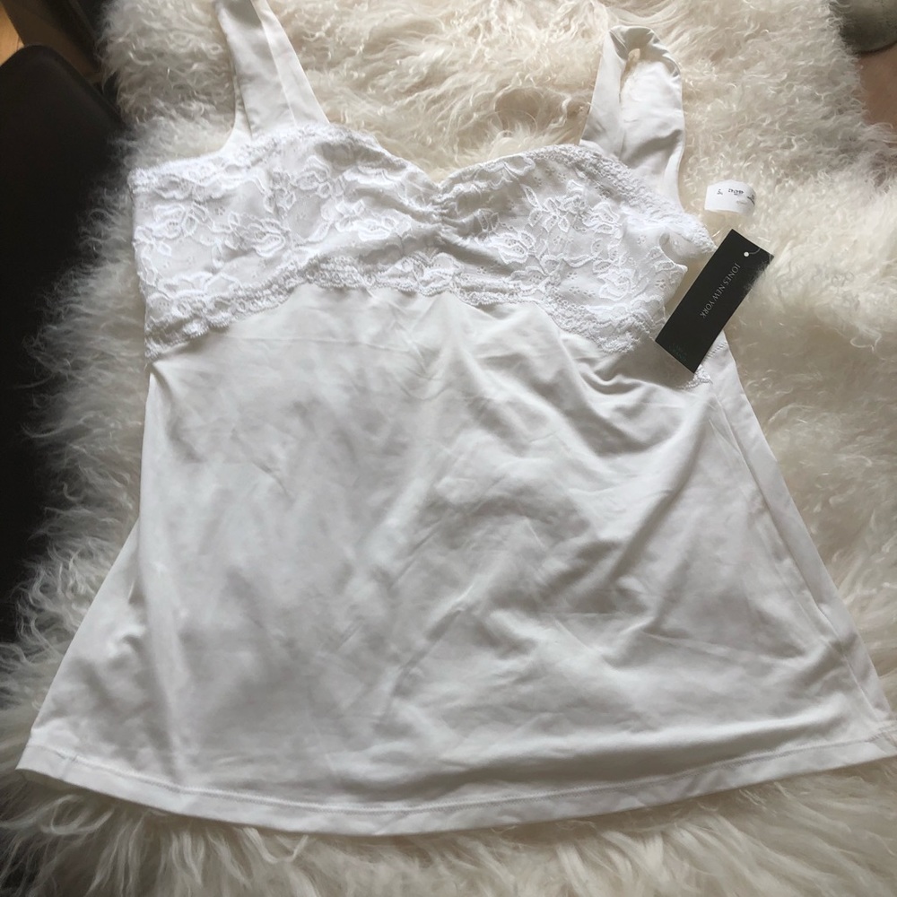 BNWT Jones New York women classic lace embroidered pajama top in size large!! - Picture 5 of 10